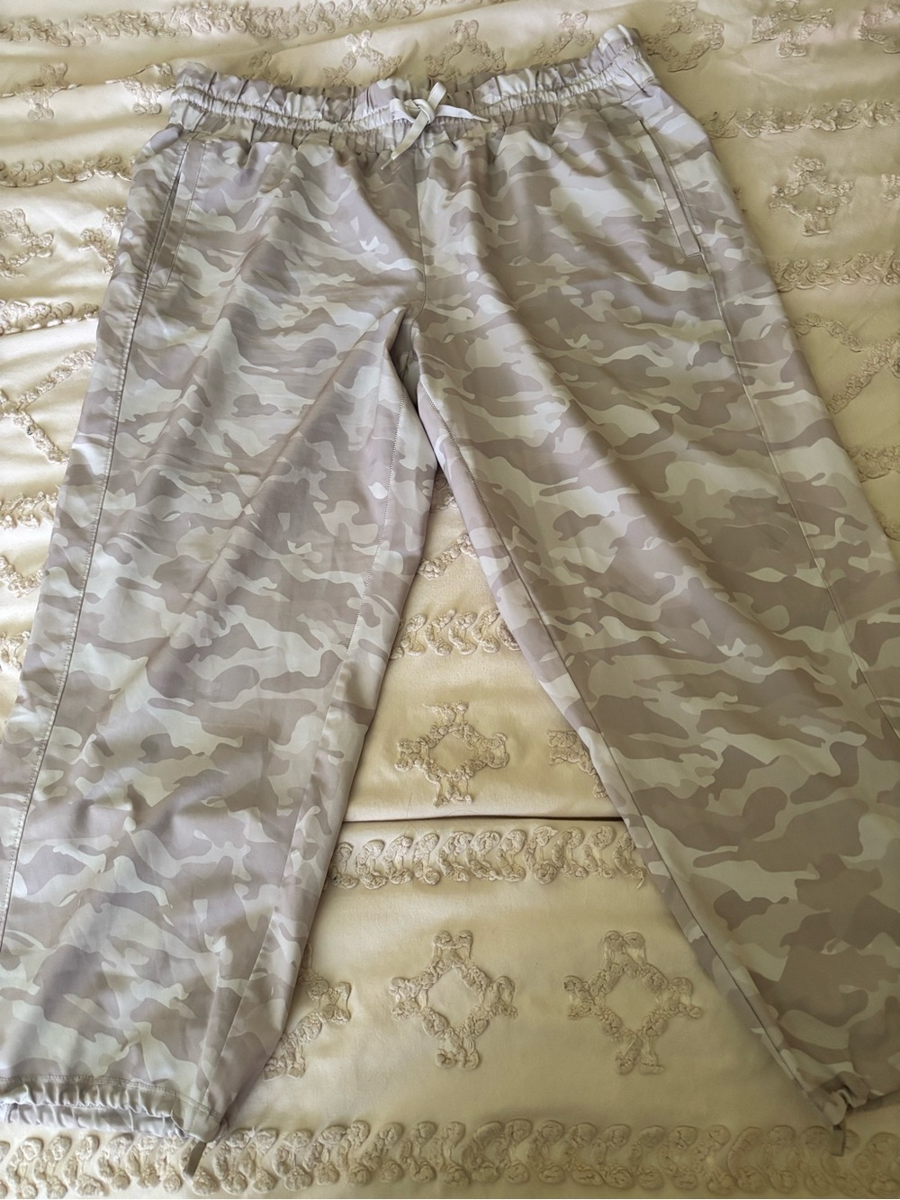 RBX Beige Camo Track Joggers